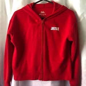 Justice Crop Hoodie